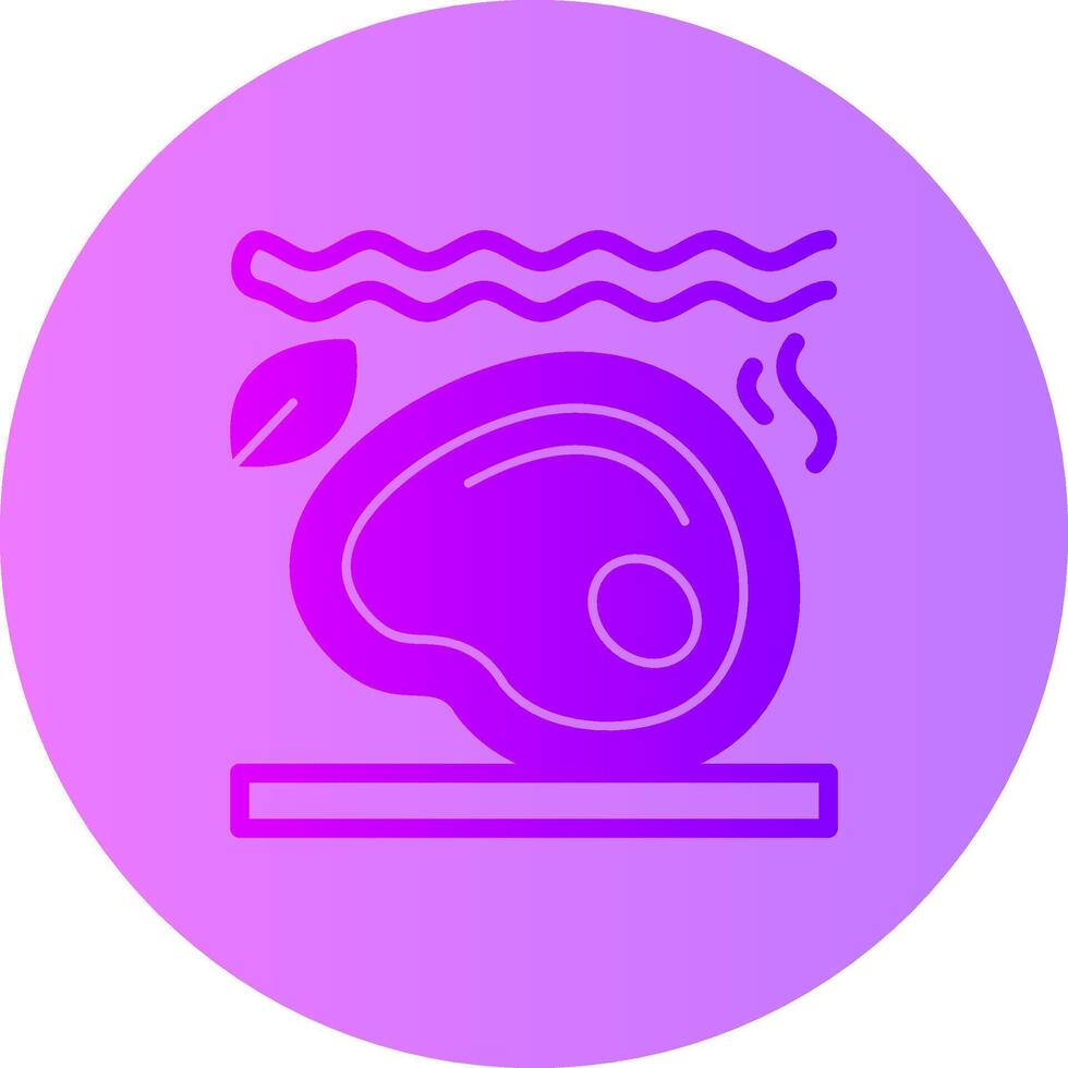 Lean Meats Gradient Circle Icon vector