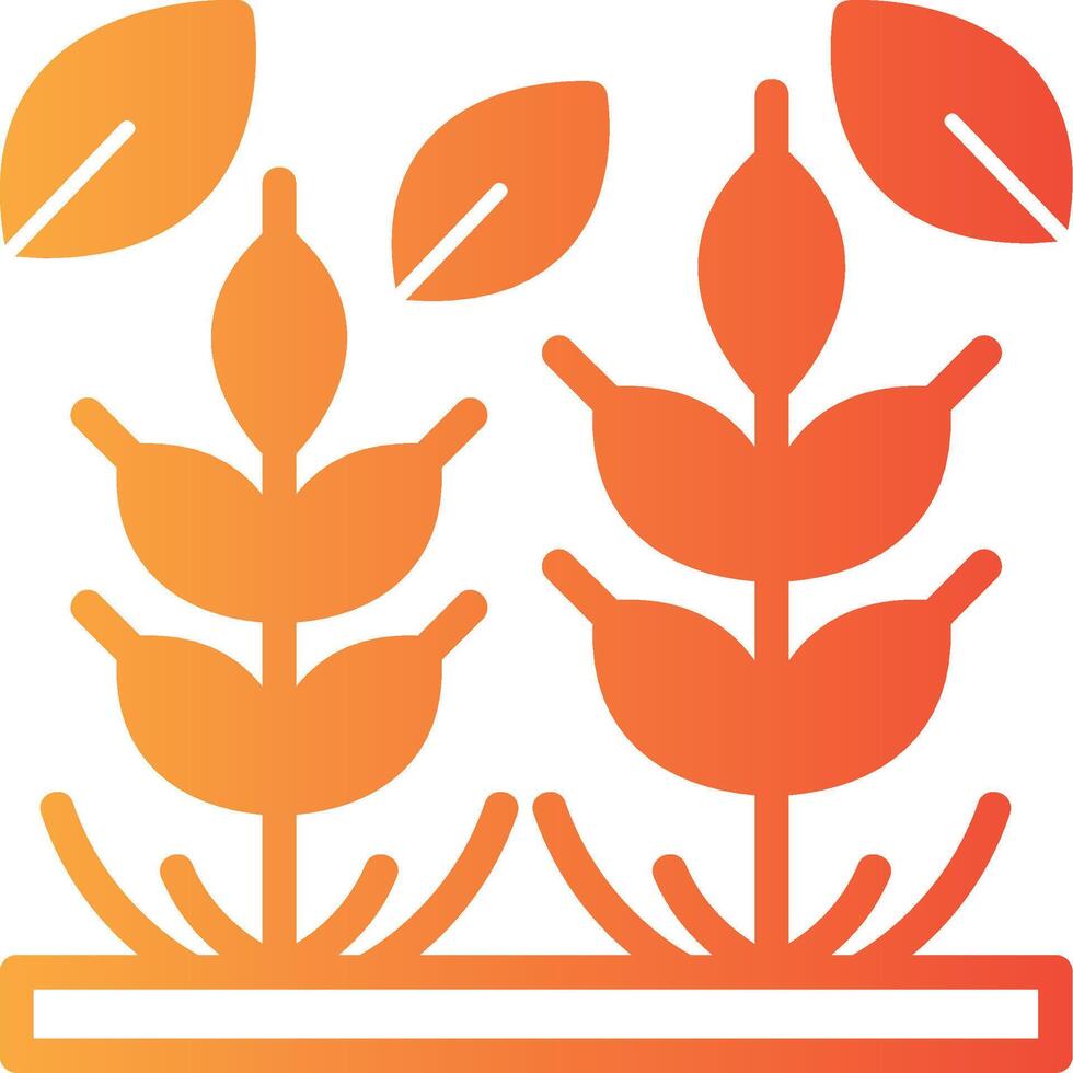 Whole Grains Solid Multi Gradient Icon vector