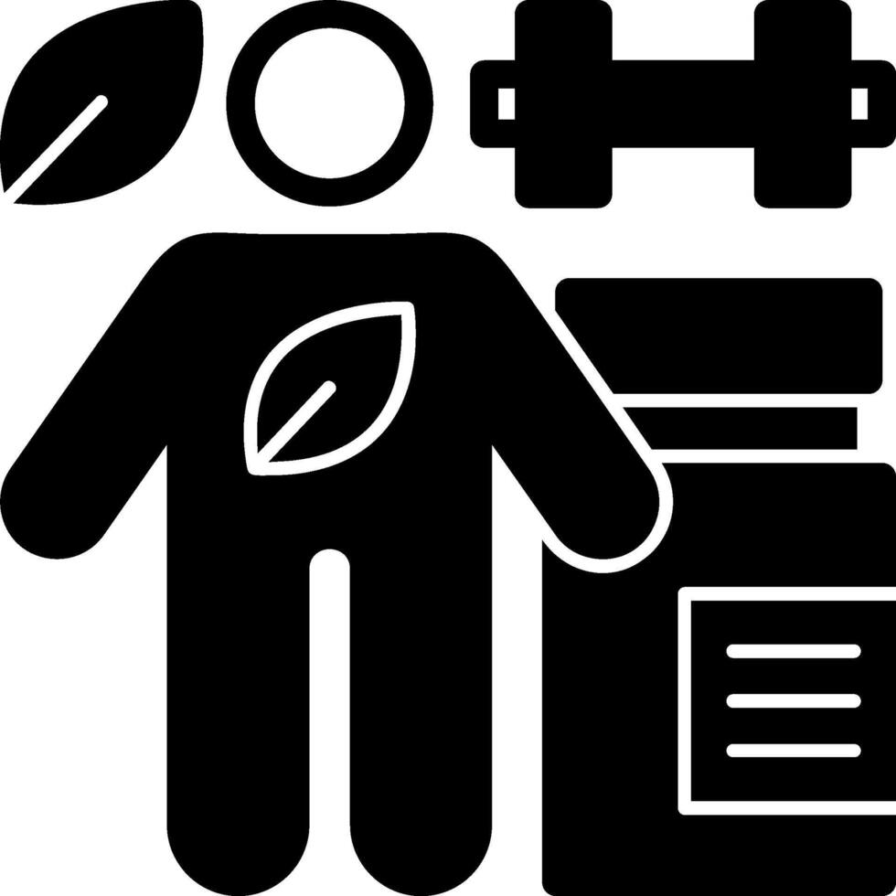Omega-3 Glyph Icon vector