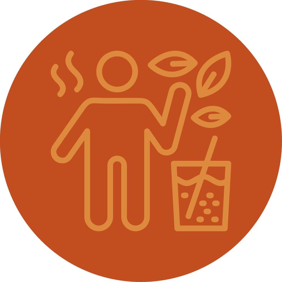 Hydrating Beverages Line Multi color Icon vector