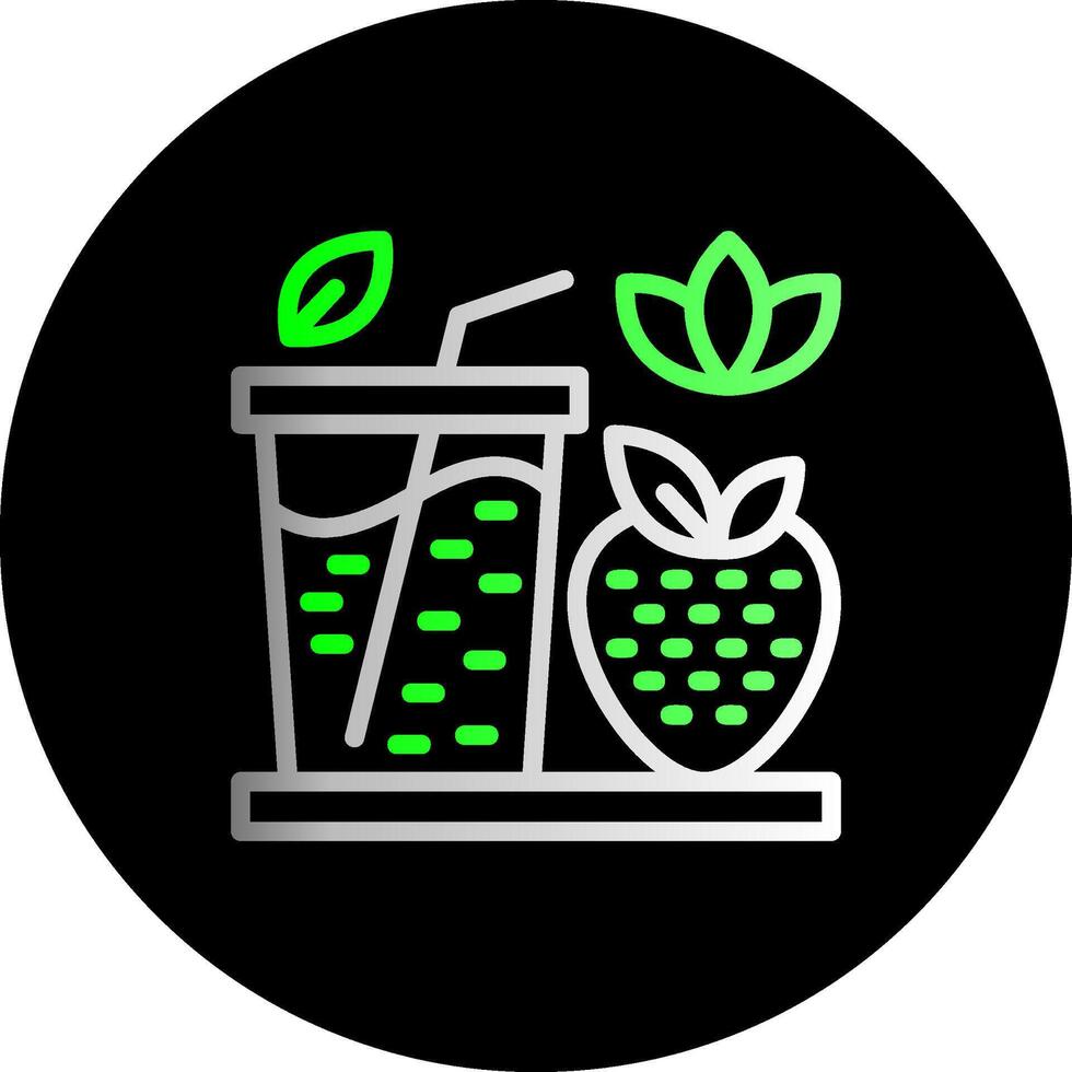 Smoothies Dual Gradient Circle Icon vector