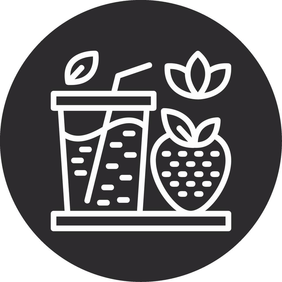 Smoothies Inverted Icon vector