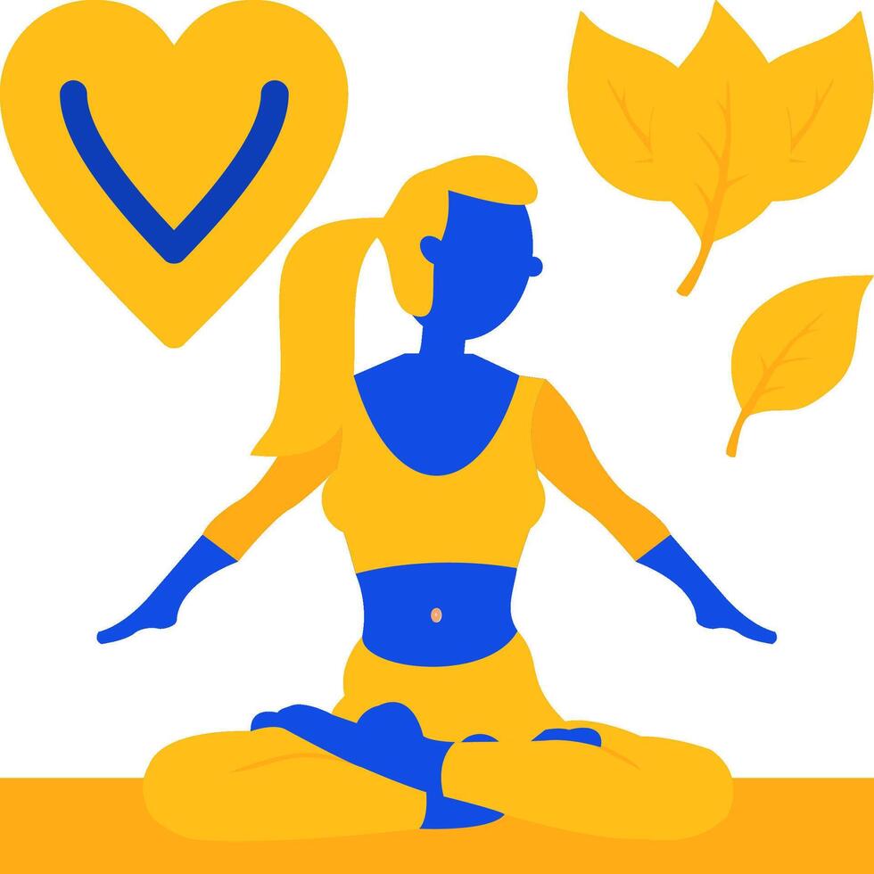Mental Health Flat Two Color Icon vector