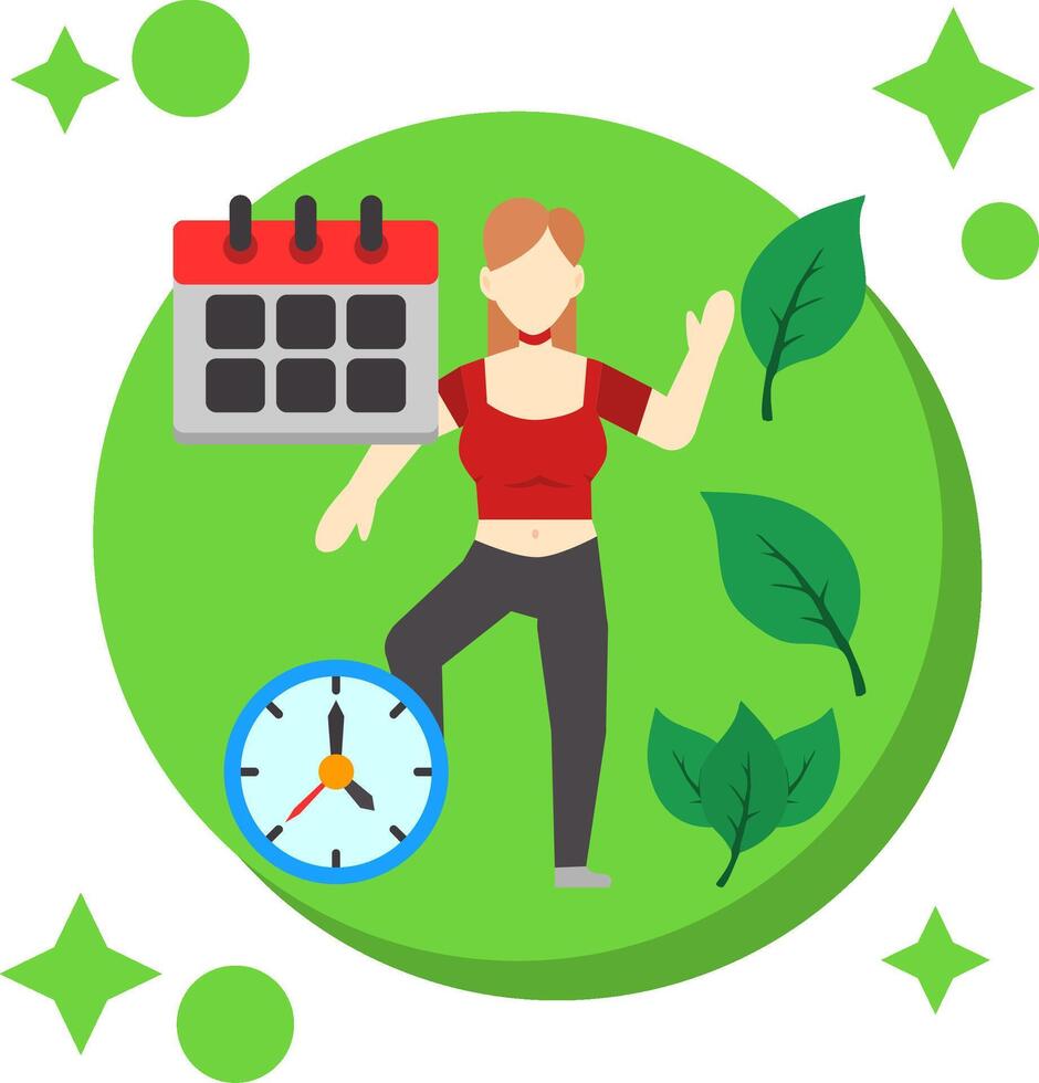 Stress Management Tailed Color Icon vector