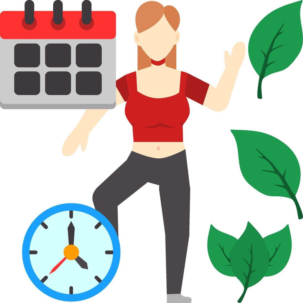 Stress Management Flat Icon vector