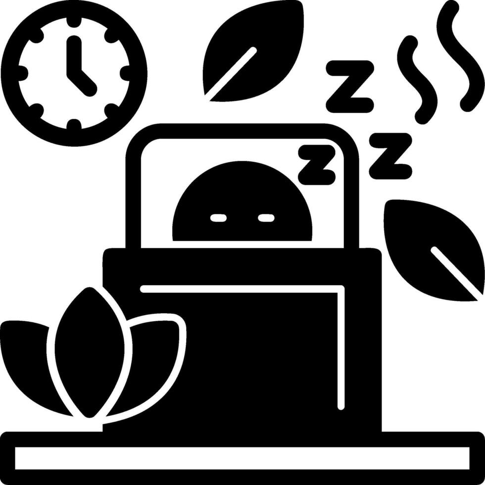 Sleep Glyph Icon vector