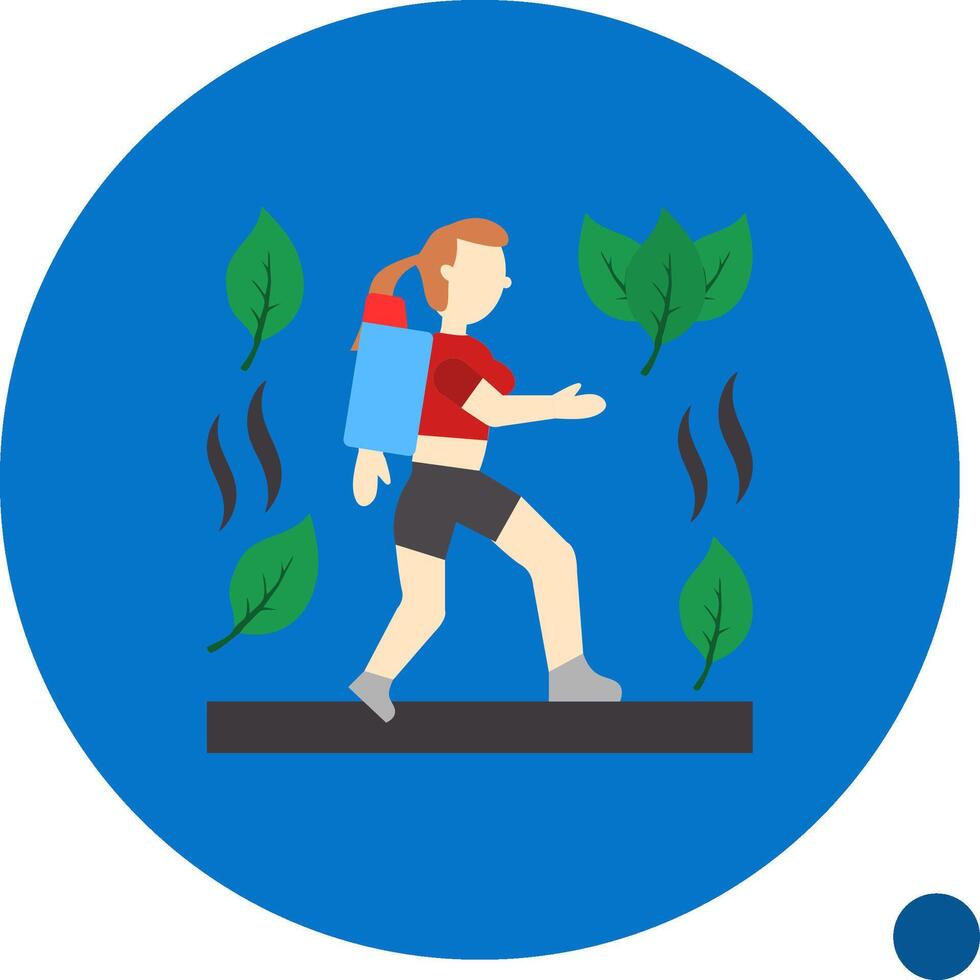 Active Rest Flat Shadow Icon vector