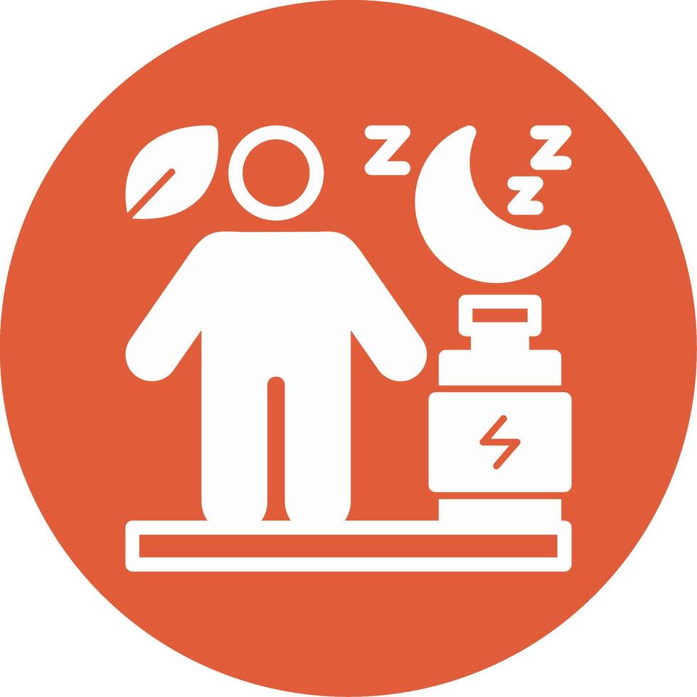 Recovery Glyph Circle Icon vector