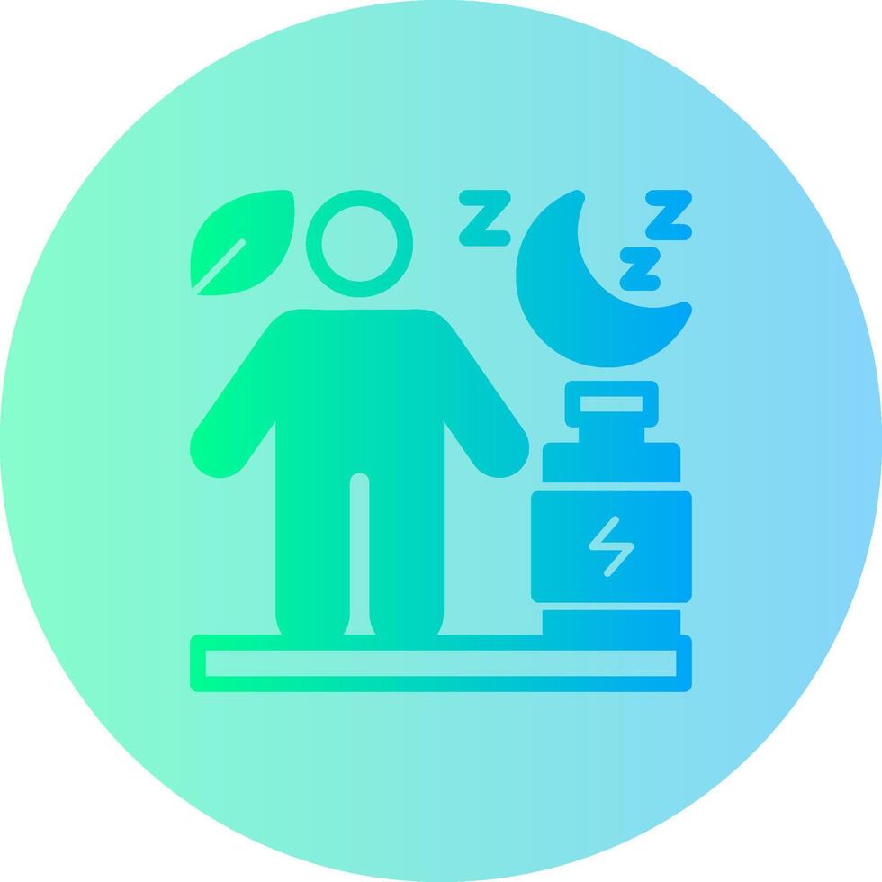 Recovery Gradient Circle Icon vector