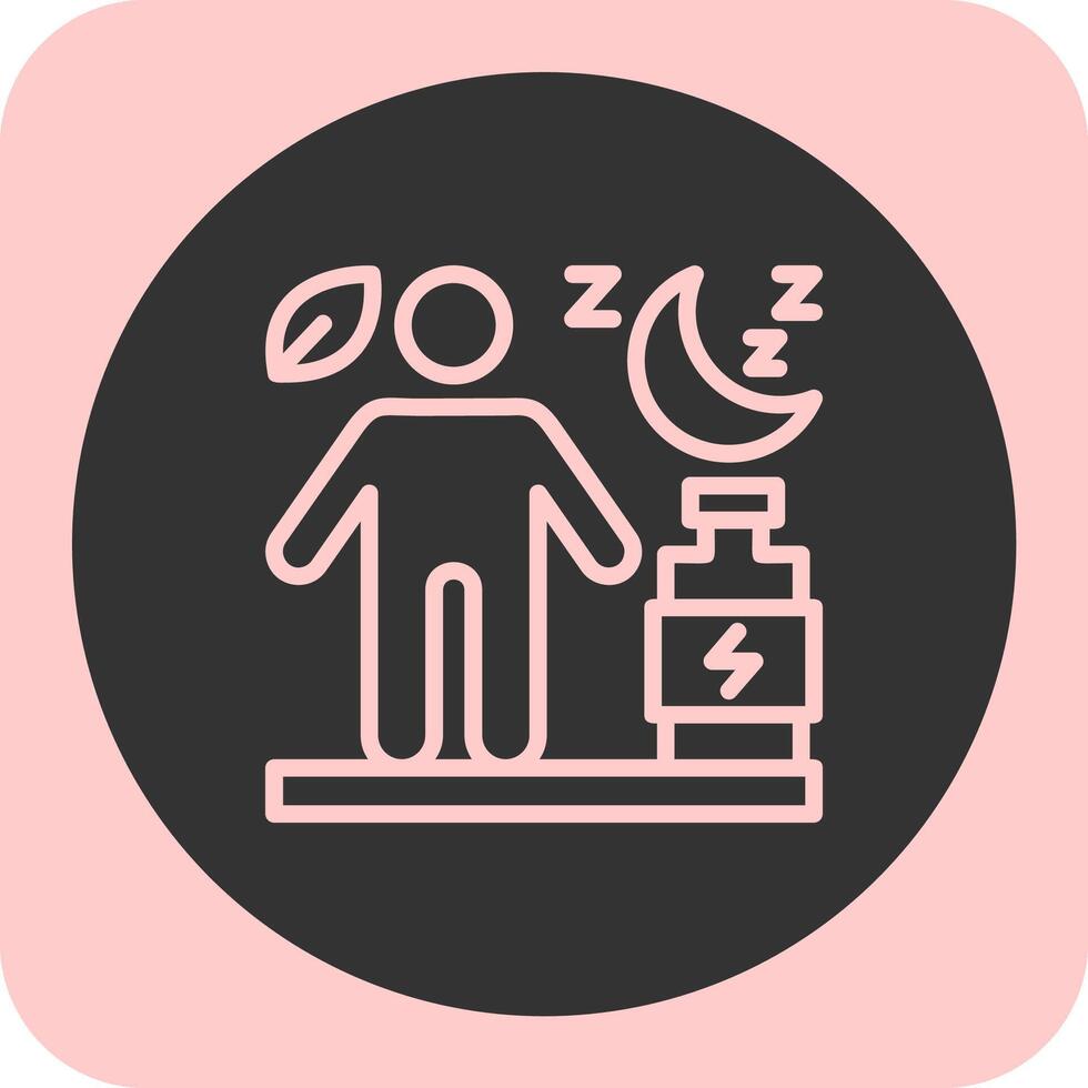 Recovery Linear Round Icon vector
