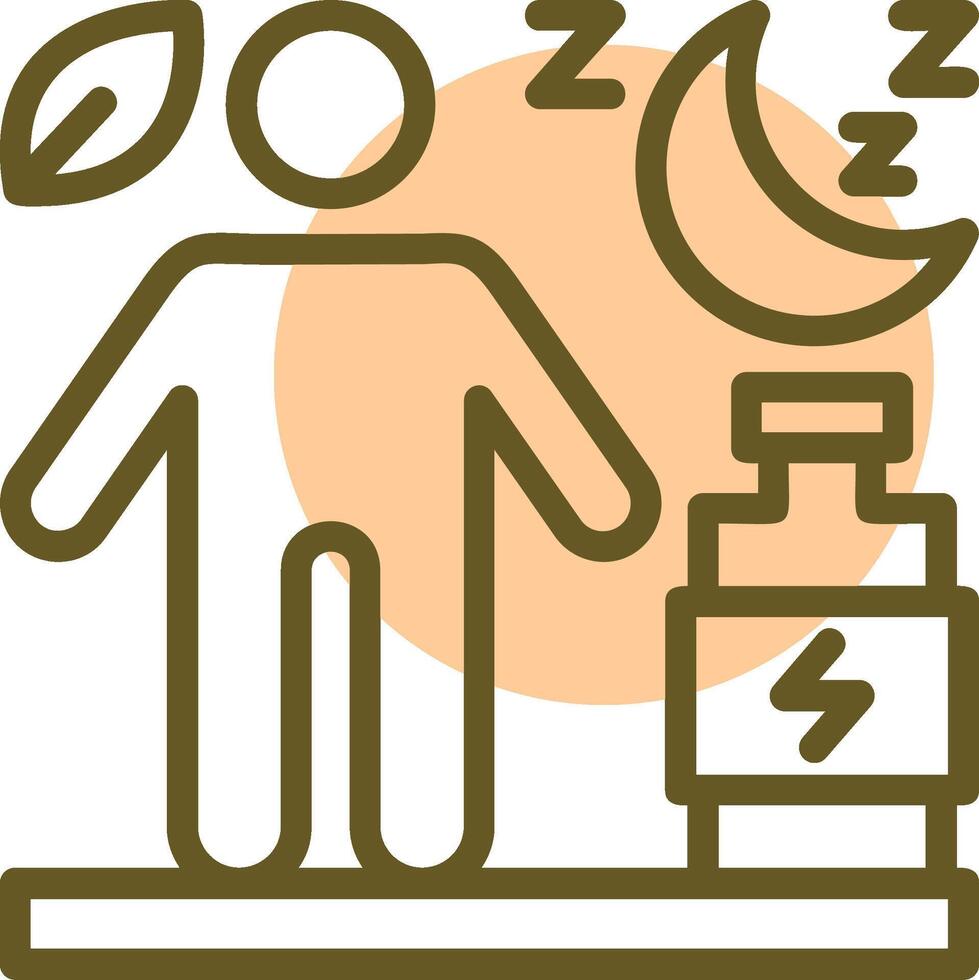 Recovery Linear Circle Icon vector