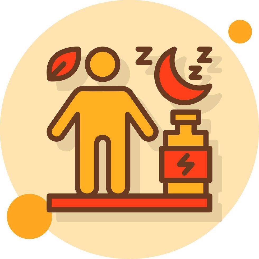 Recovery Filled Shadow Circle Icon vector