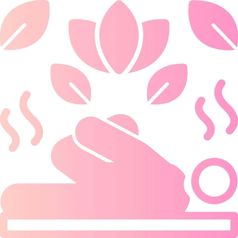 Stretching Solid Multi Gradient Icon vector