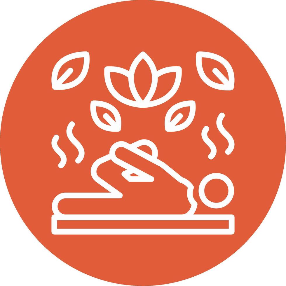 Stretching Outline Circle Icon vector