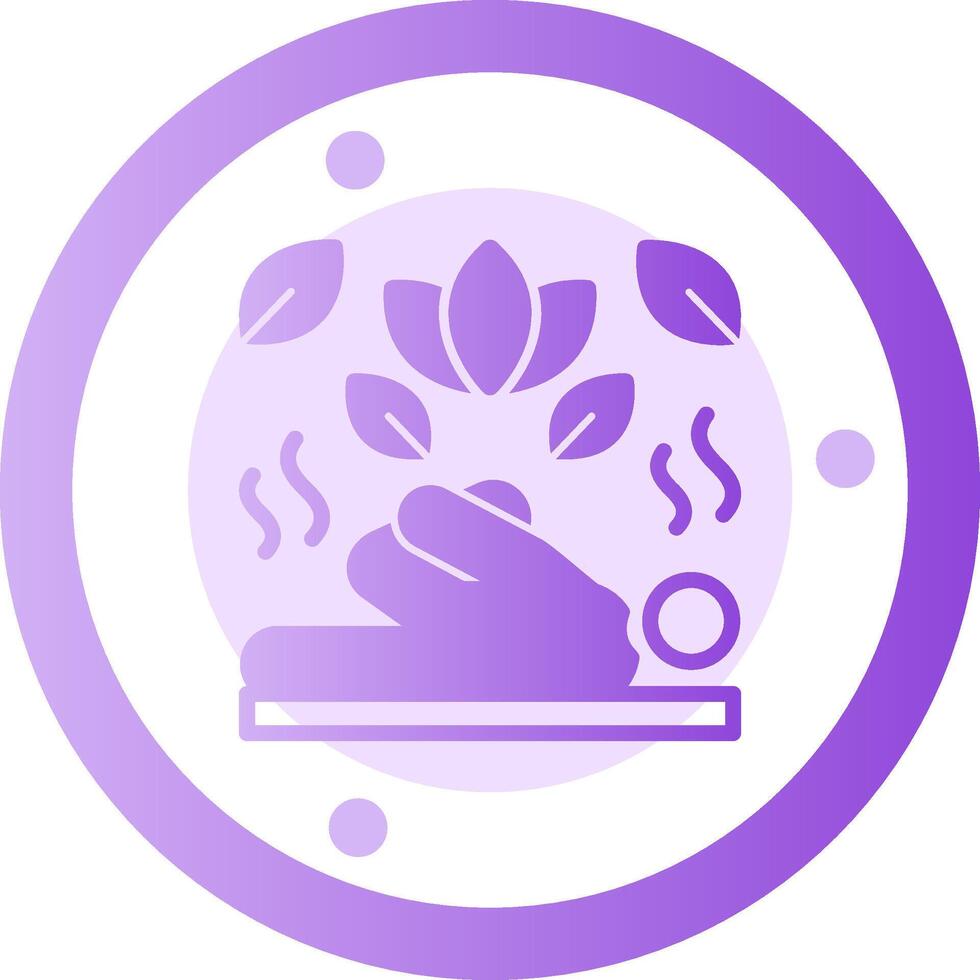 Stretching Glyph Gradient Icon vector