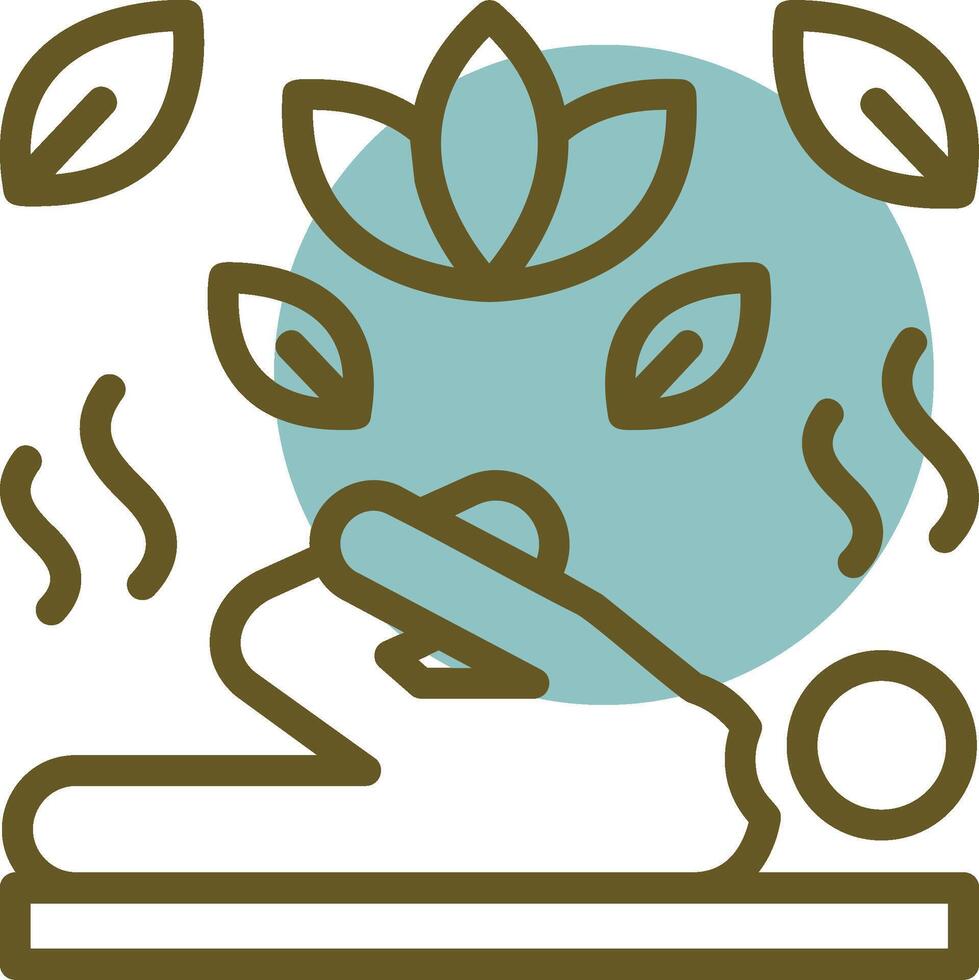 Stretching Linear Circle Icon vector