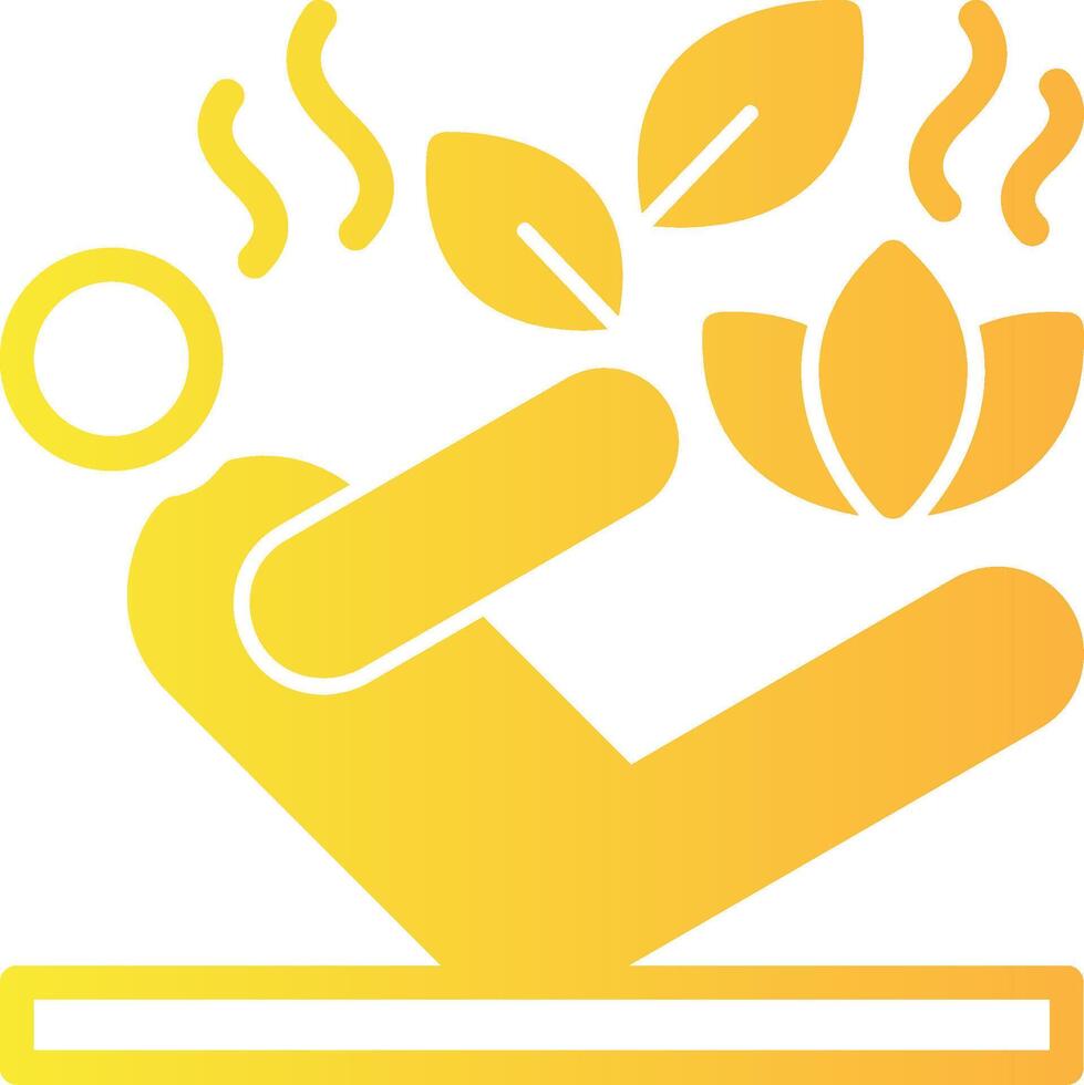 Posture Solid Multi Gradient Icon vector
