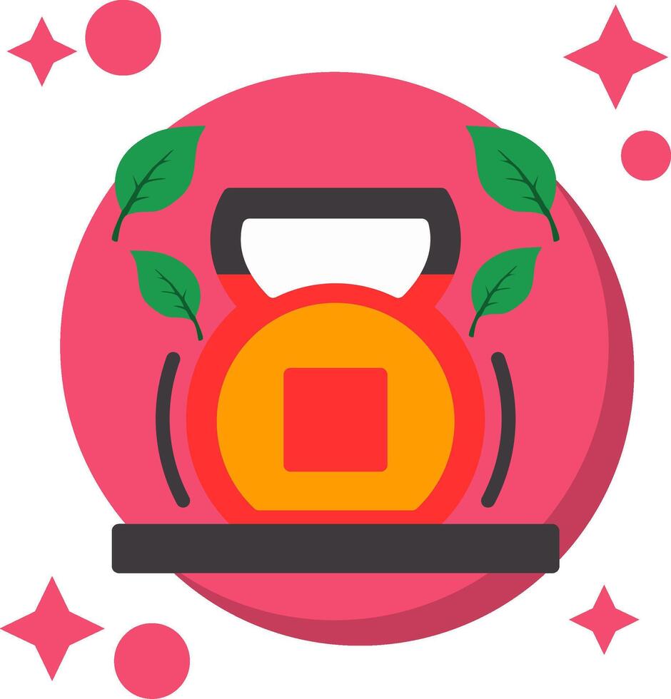 Kettlebells Tailed Color Icon vector