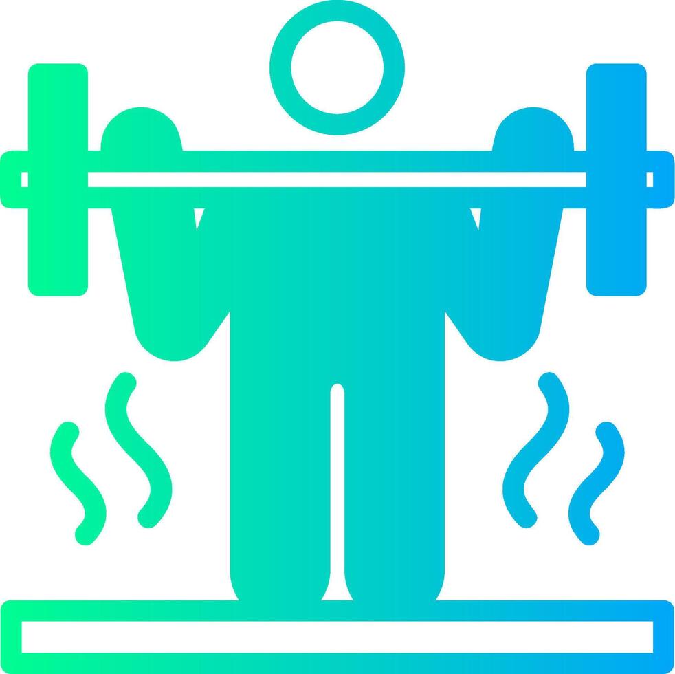 CrossFit Solid Multi Gradient Icon vector