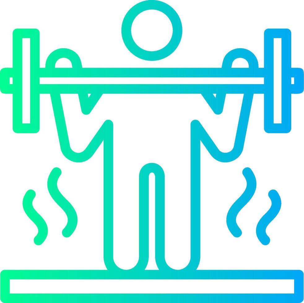 CrossFit Linear Gradient Icon vector