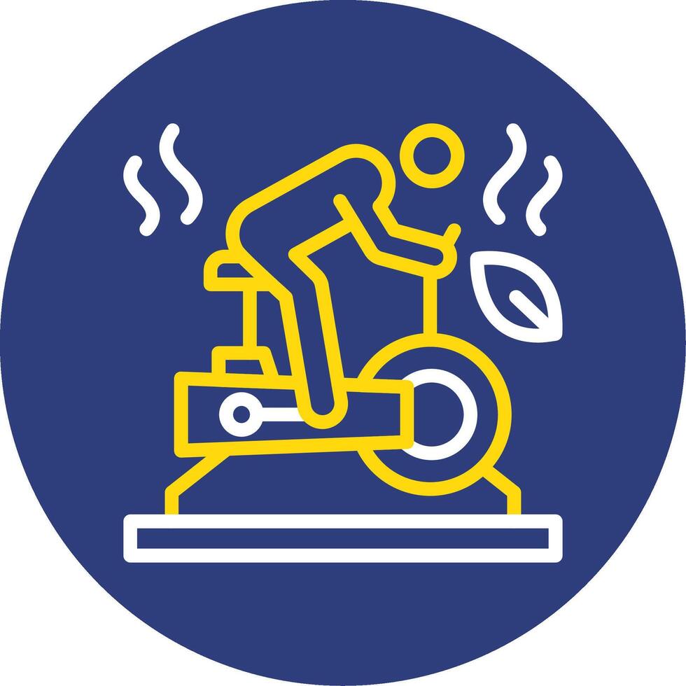 Spinning Dual Line Circle Icon vector