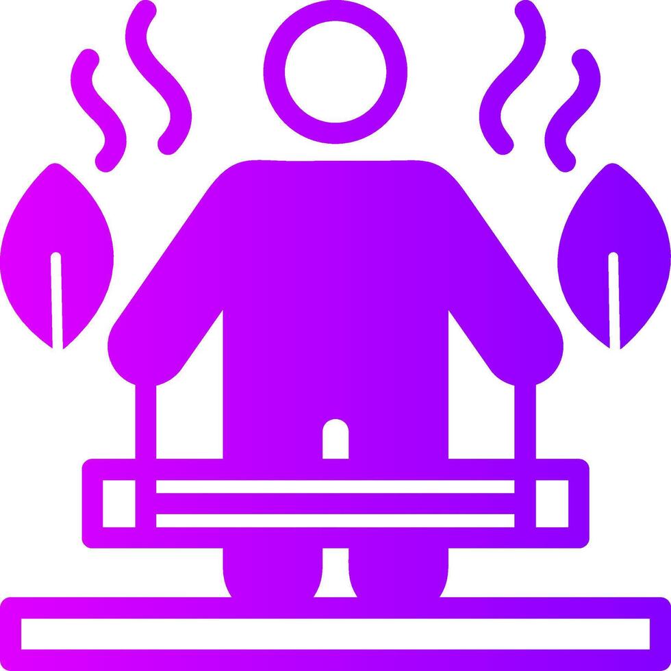 Functional Training Solid Multi Gradient Icon vector