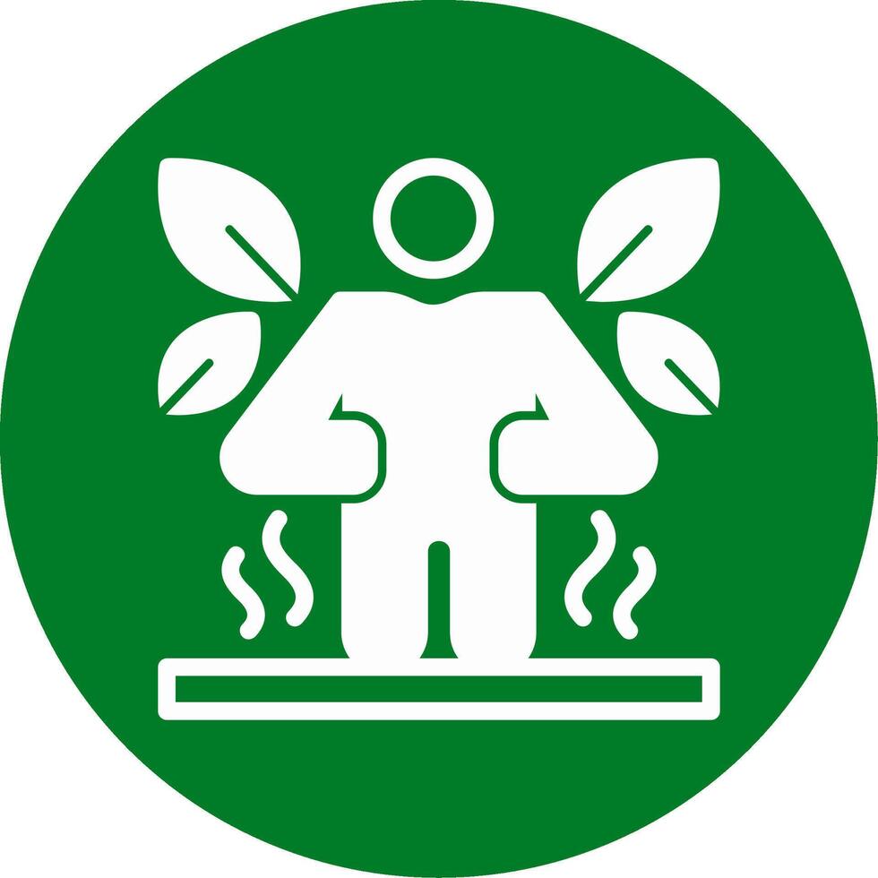 Resting Metabolic Rate Glyph Circle Icon vector