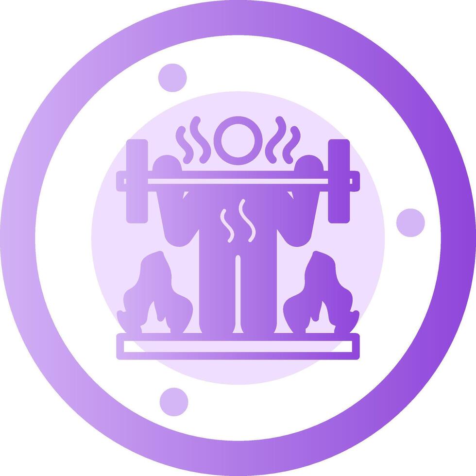 Calorie Burn Glyph Gradient Icon vector