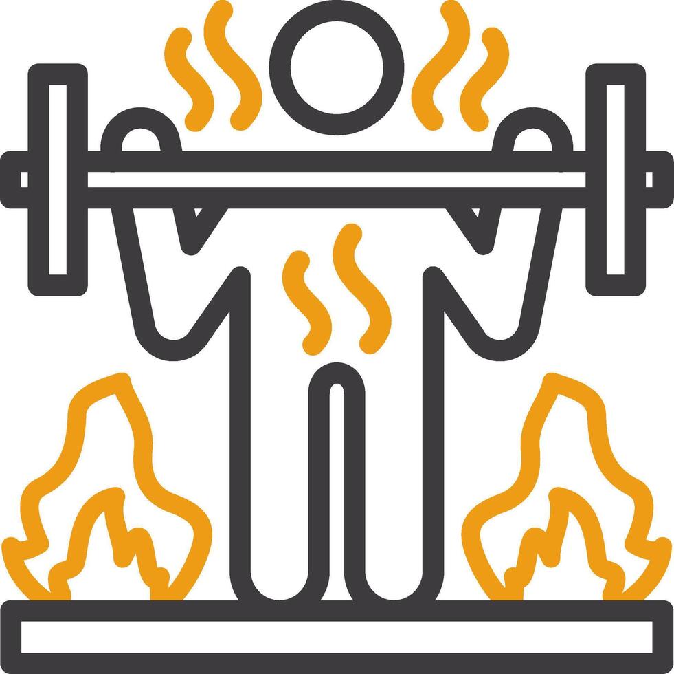 Calorie Burn Glyph Two Color Icon vector
