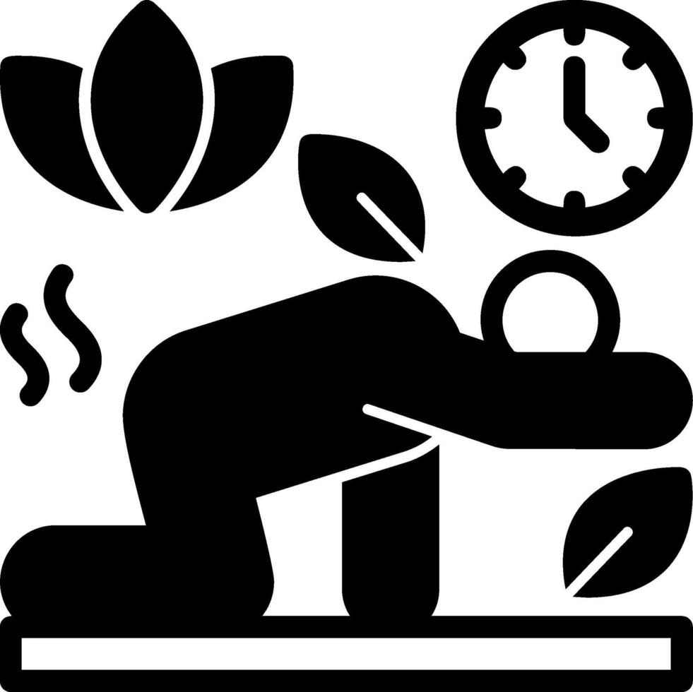 Active Minutes Glyph Icon vector