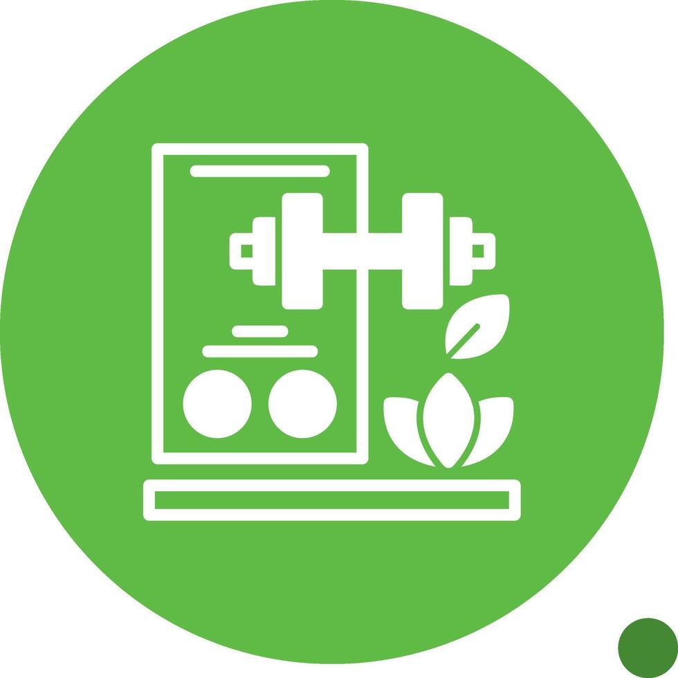 Progress Tracking Glyph Shadow Icon vector
