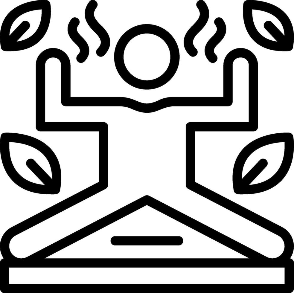 Flexibility Training Line Icon vector