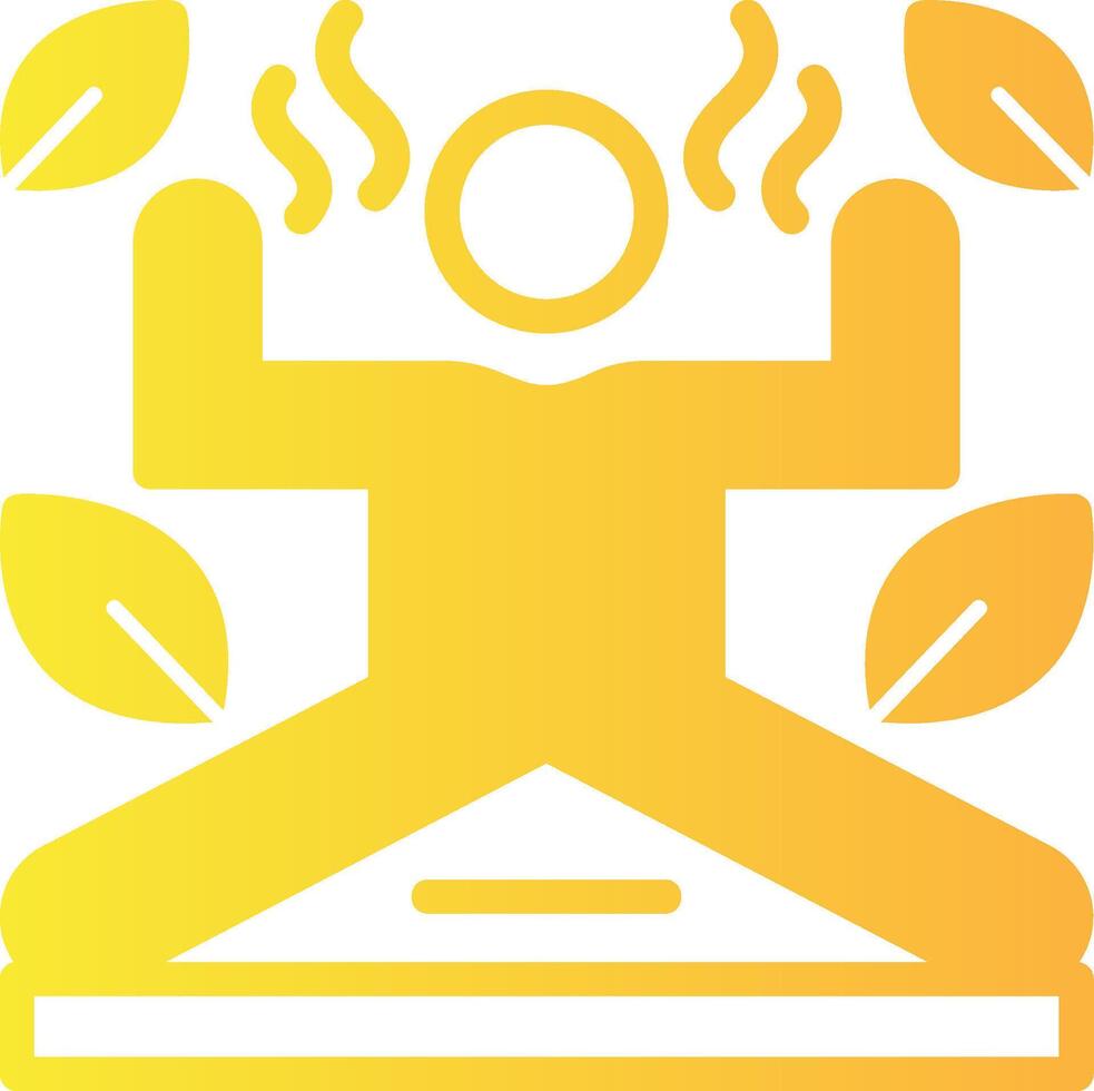 Flexibility Training Solid Multi Gradient Icon vector