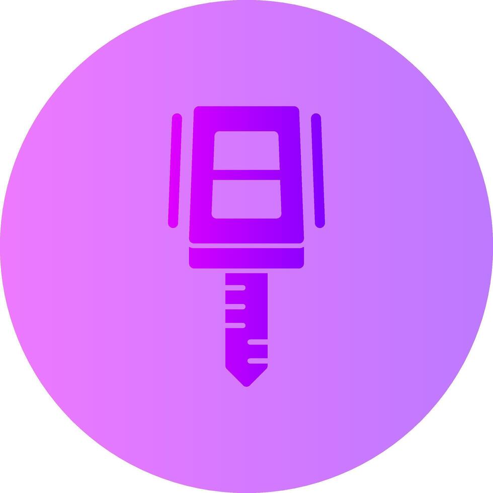 Car key Gradient Circle Icon vector