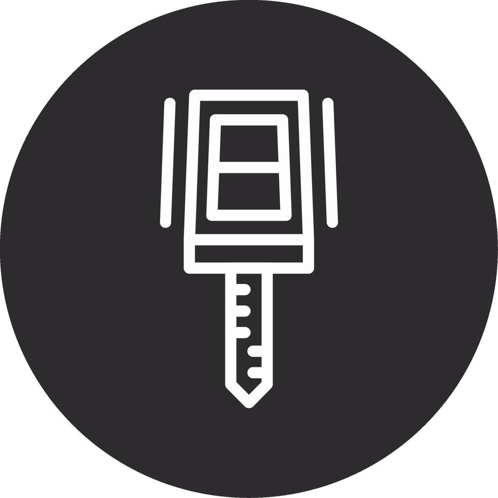 Car key Inverted Icon vector