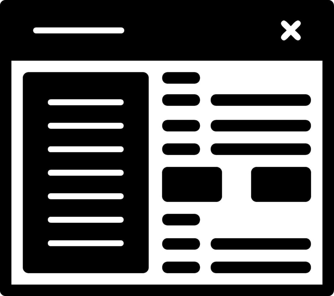 icono de glifo de configuración vector