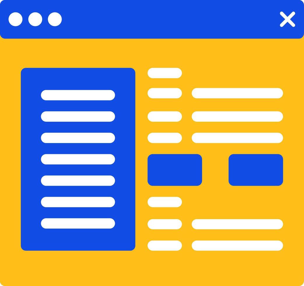 Settings Flat Two Color Icon vector