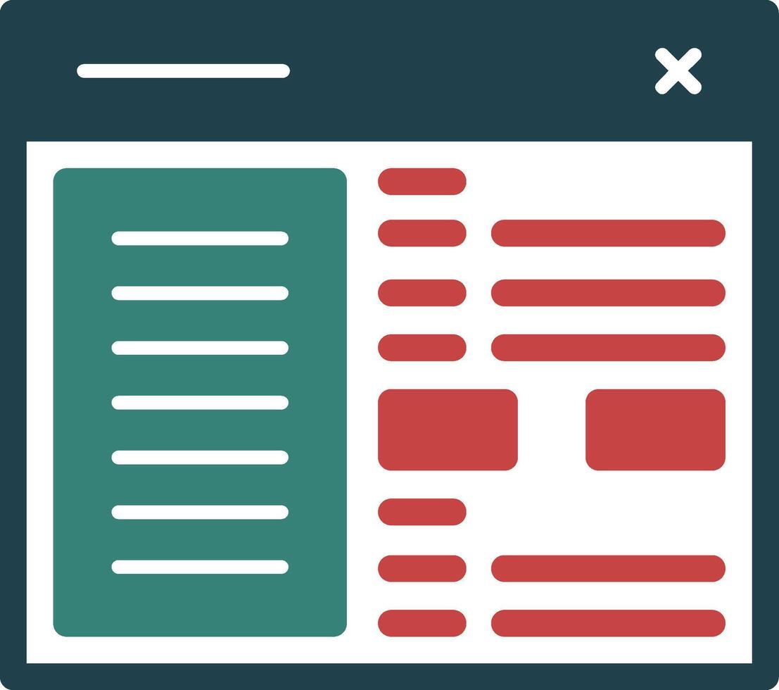 Settings Line Two Color Icon vector