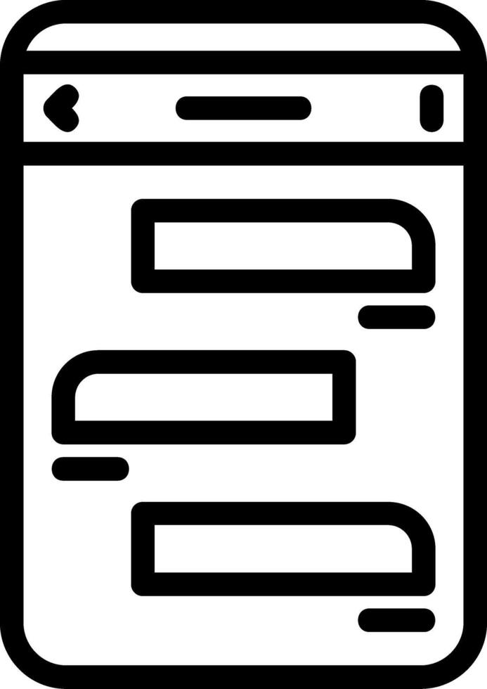 Messages Line Icon vector