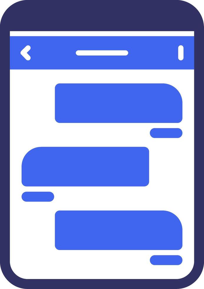 Messages Solid Two Color Icon vector