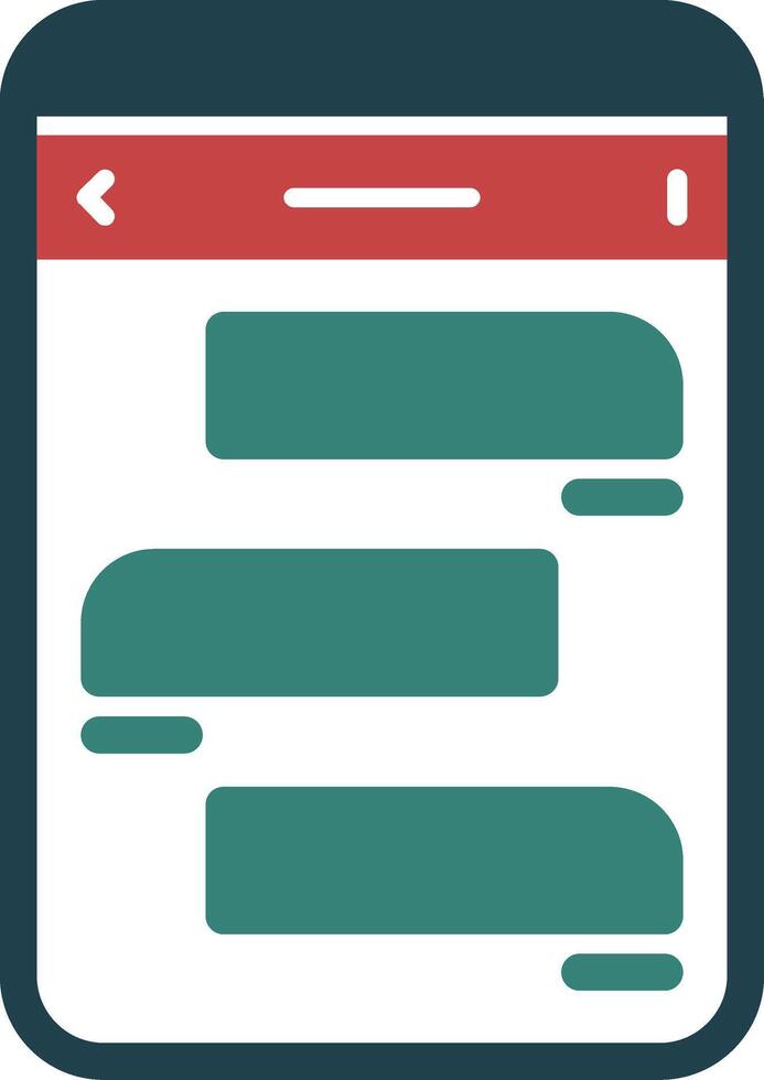 Messages Line Two Color Icon vector