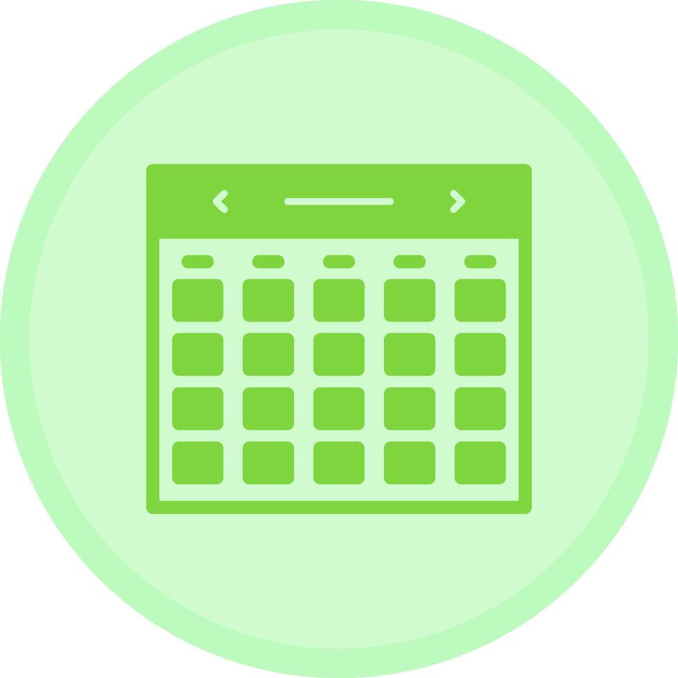 Calendar Multicolor Circle Icon vector