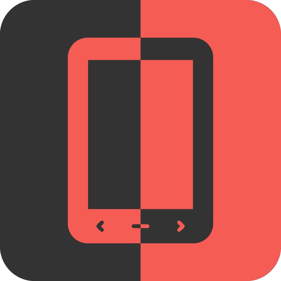 Phone Red Inverse Icon vector