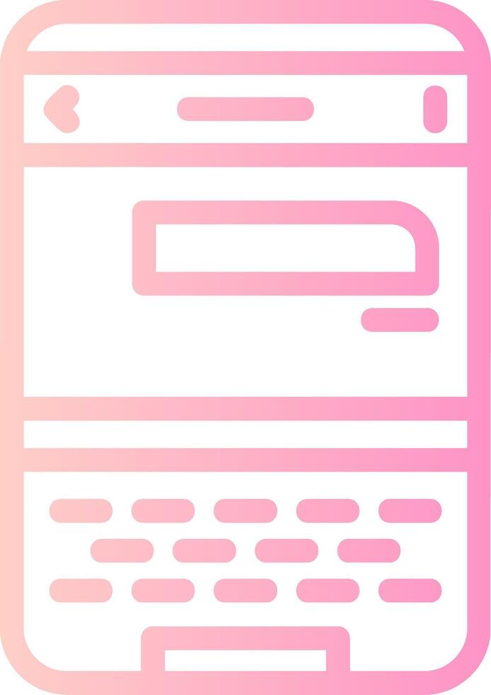 Chat Linear Gradient Icon vector