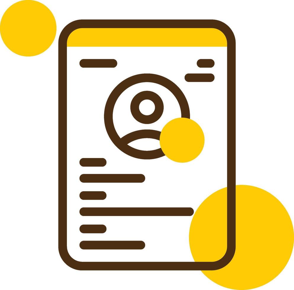 Edit Yellow Lieanr Circle Icon vector