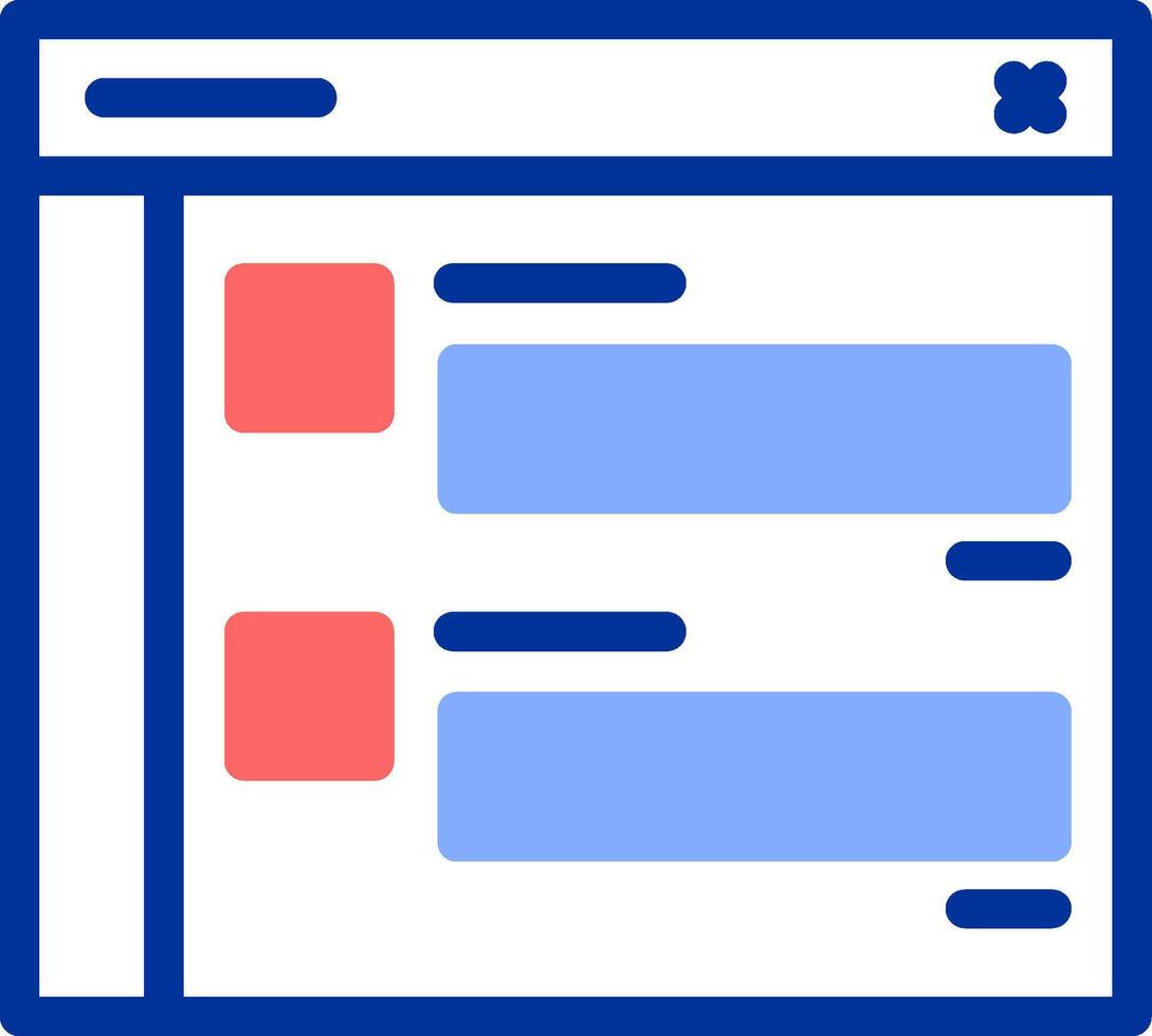 Comment Color Filled Icon vector