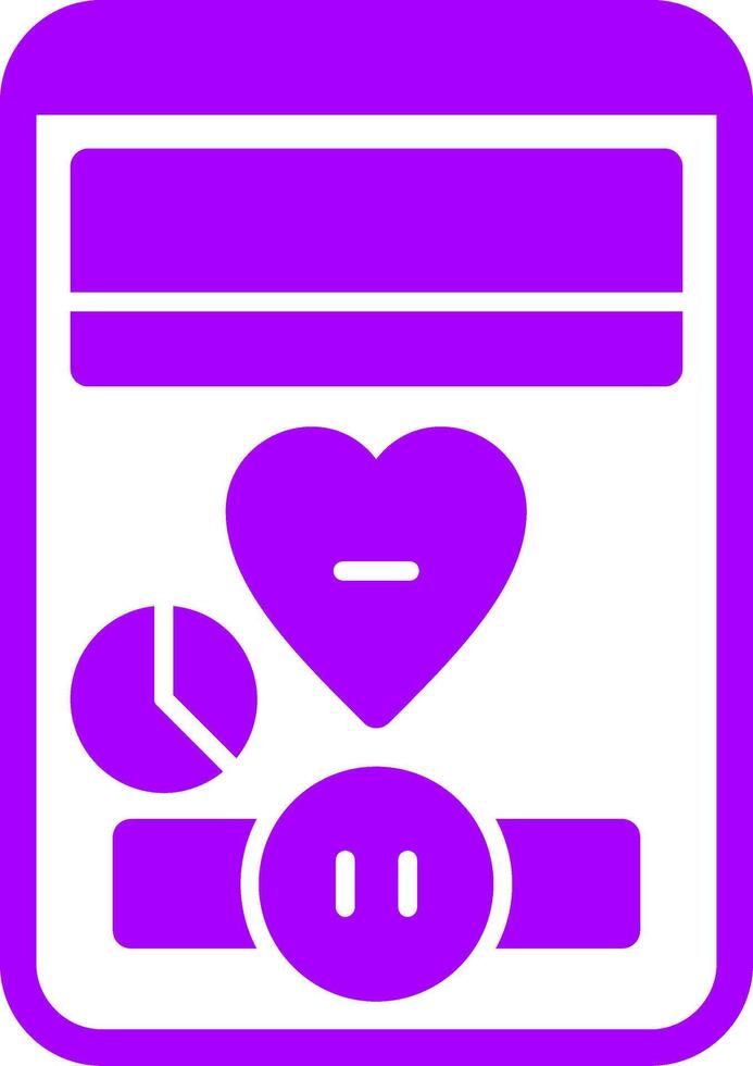 Heart Solid Multi Gradient Icon vector