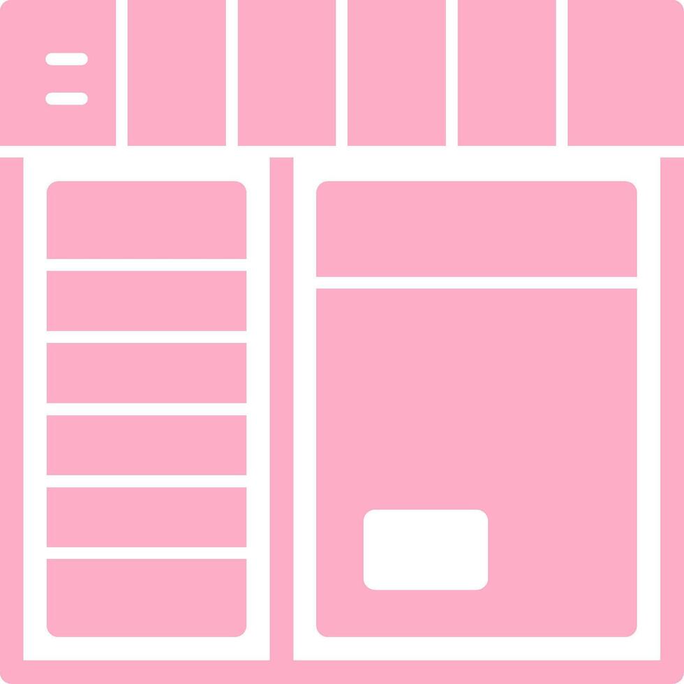 Menu Solid Multi Gradient Icon vector