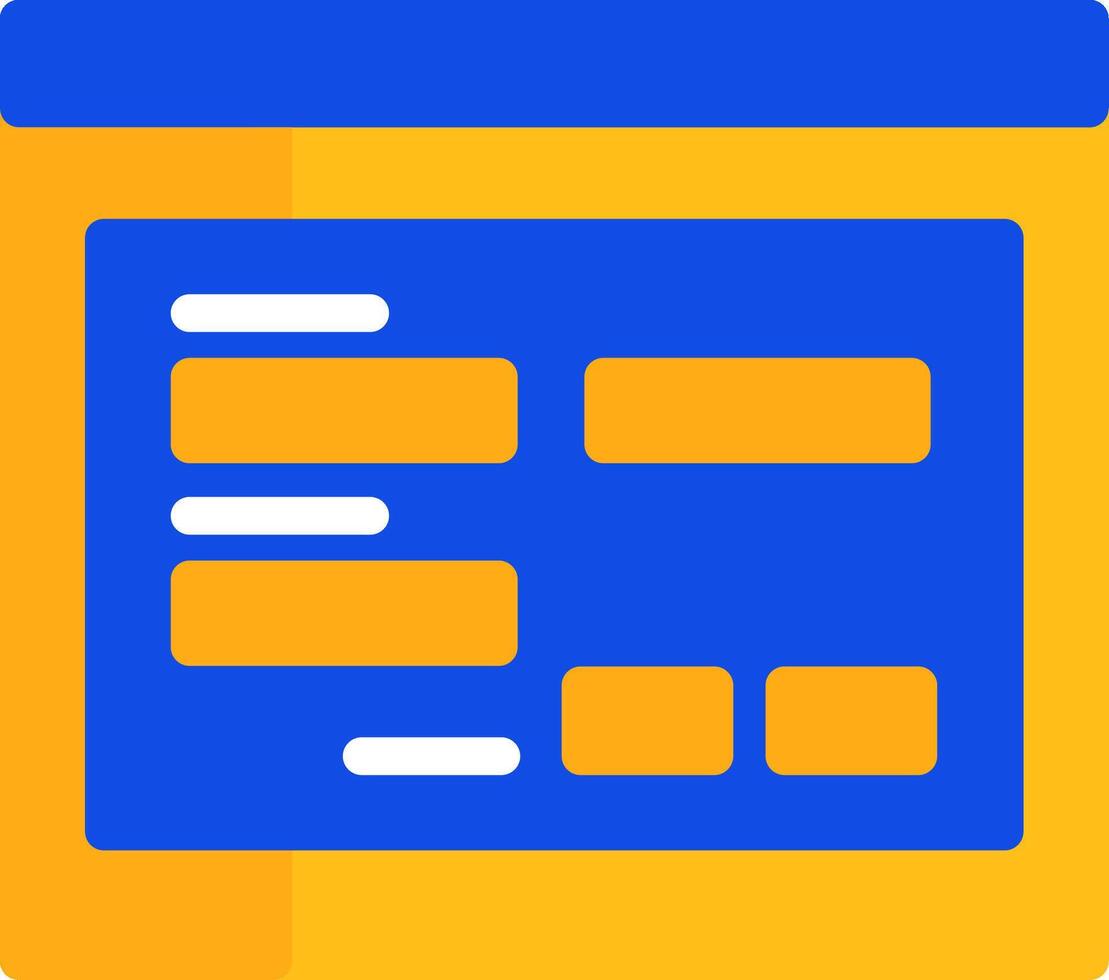 Back Flat Two Color Icon vector