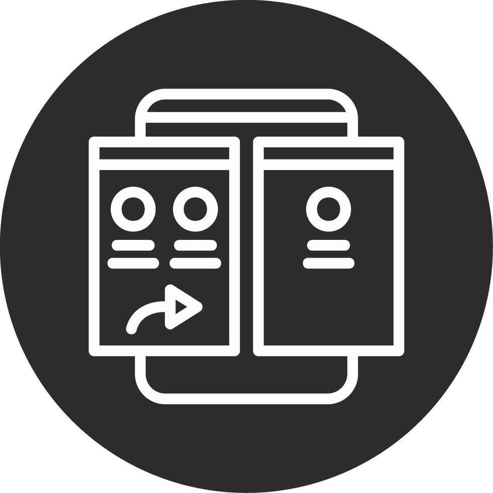 Forward Inverted Icon vector